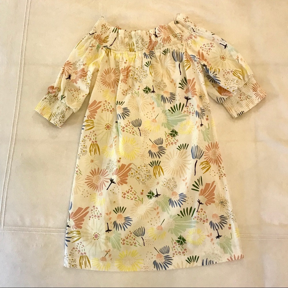 Zara floral off the shoulder dress/ cover up Small